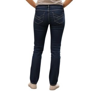 CAbi Jeans Women’s Sz 2 Dark Wash Denim Straight Skinny Leg Stretch